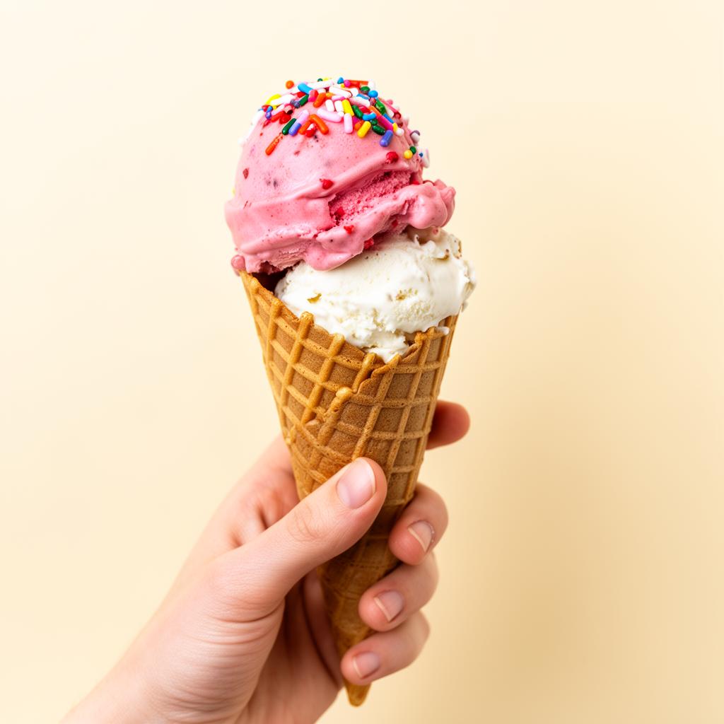 Triple-Scoop Waffle Cone